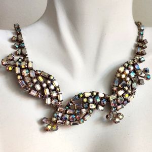 Exquisite Sherman Necklace with Dazzling Aurora Borealis Crystals